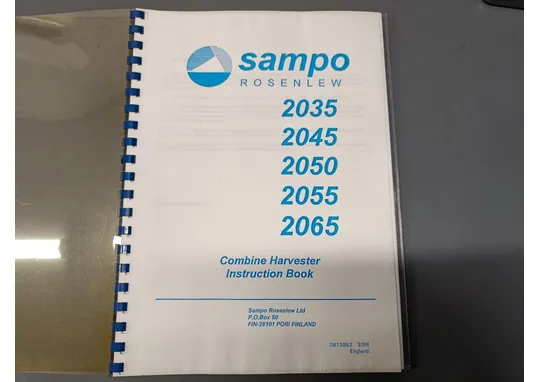Sampo Rosenlew puimurin 2035, 2045, 2050 / 2055 ja 2065 ohjekirja