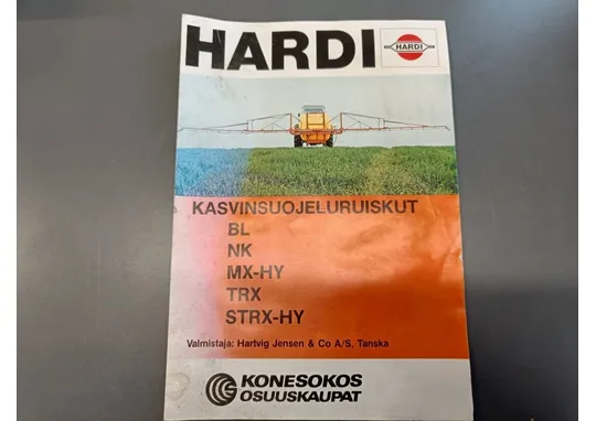 Hardi kasvinsuojeluiskut BL, NK, MX-HY / TRX ja STRX-HY esite