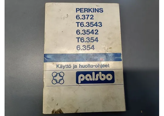 Perkins moottori / Käyttö ja huolto-ohjeet