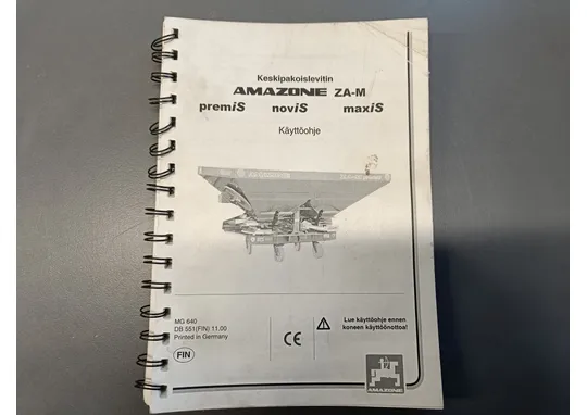 Amazone keskipakolevitin käyttöohje /