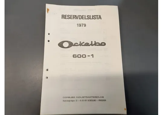 Ockelbo 1979 600-1 / Moottorikelkan varaosaluettelo