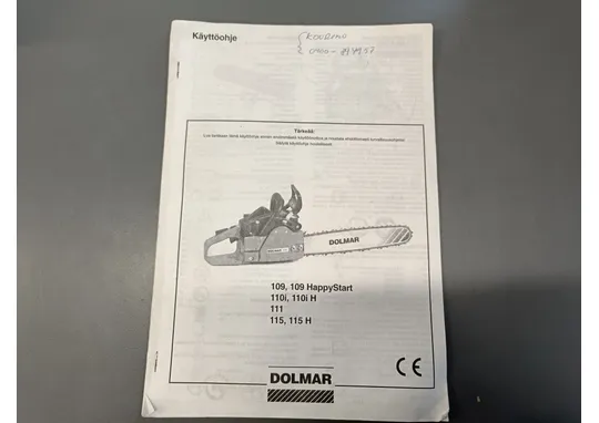 Dolmar 109, 110i, 111 ja 115 / Käyttöohje moottorisaha