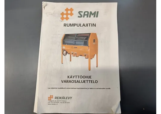 Sami rumpulajitin / Käyttöohje ja varaosaluettelo