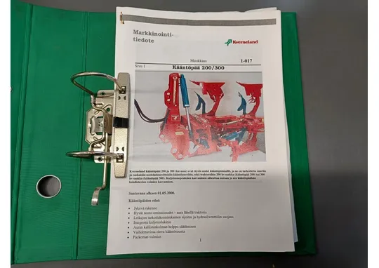 Kverneland kääntöaurat / Huolto ja tiedotteita