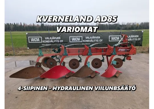 Kverneland AD85 Variomat 4-siipinen / Hydraulinen viilunsäätö, katso video!