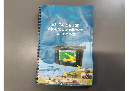 EZ-Guide 500 ajouraopastimen pikaopas /
