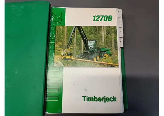 Timberjack 1270B metsäkone / Varaosaluottelo, kaksi kansiollista