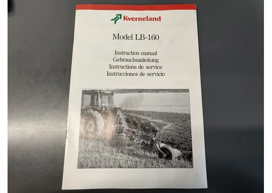 Kverneland LB-160 / Ohjekirja
