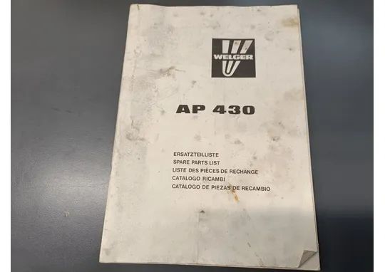Welger AP 430 / Varaosakirja