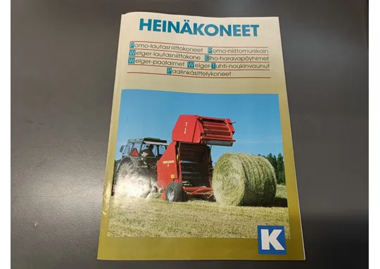 Heinäkoneet Pomo, Welger ja Elho / Esite