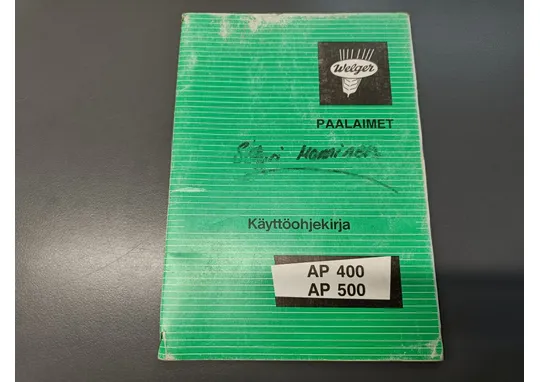 Welger paalaimet AP400 ja AP500 /