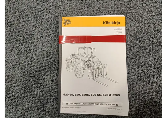 JCB 520-55, 520, 520S, 526-55, 526 & 526S / 526-55, 526 & 526S ohjekirja