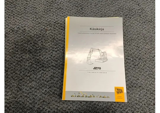 JCB JZ70 / Käsikirja/ohjekirja