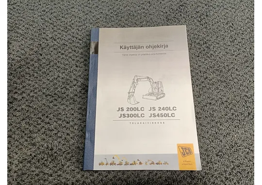 JCB JS200LC, JS240LC, JS300LC, JS450LC / Ohjekirja