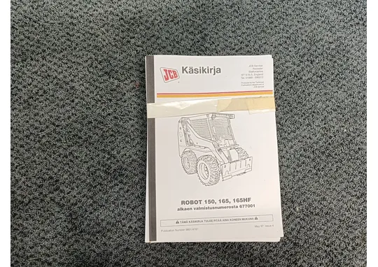 JCB ROBOT 150, 165, 165HF / Käsikirja/ohjekirja