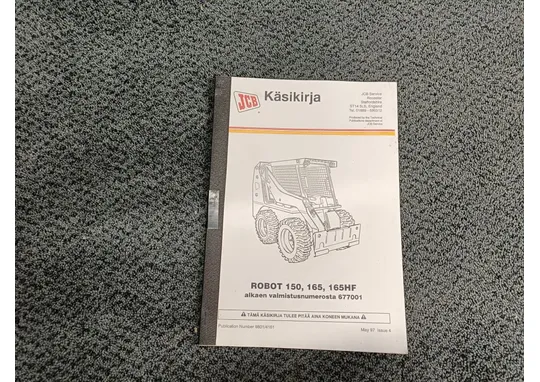 JCB ROBOT 150, 165, 165HF / Käsikirja/ohjekirja
