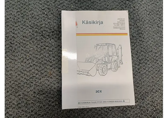 JCB 2CX / Käsikirja/ohjekirja