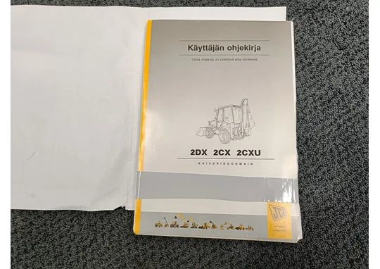 JCB 2DX, 2CX, 2CXU / Kaivurikuormain ohjekirja