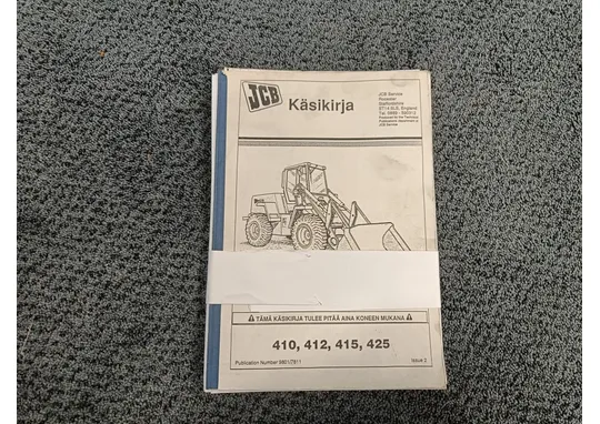 JCB 410, 412, 415, 425 / Käsikirja/ohjekirja