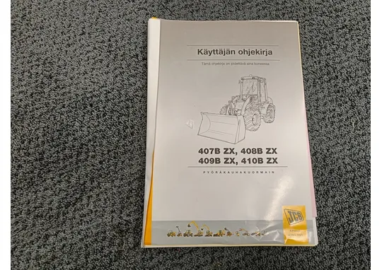 JCB 407B ZX, 408B ZX, 409B ZX, 410B ZX / Ohjekirja