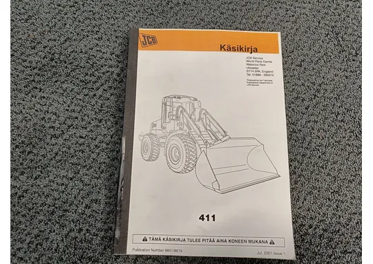 JCB 411 / Käsikirja/ohjekirja