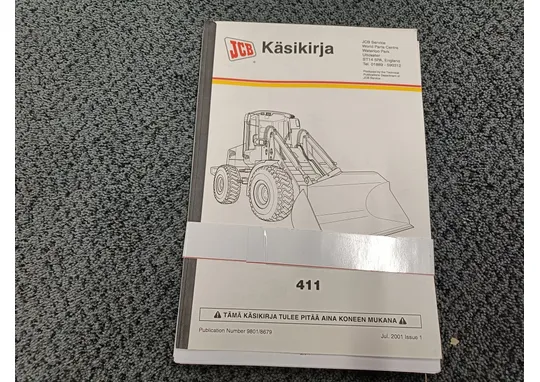 JCB 411 / Käsikirja/ohjekirja