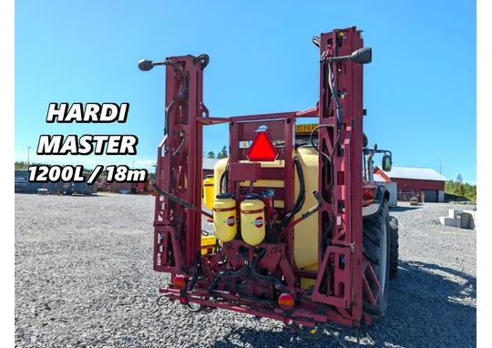 Hardi Master 1200L / työleveys 18m / VHZ puomisto / Katsastettu 22.5.2026 / video!