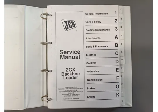 JCB 2CX / Kaivurikuormaaja korjaamokäsikirja