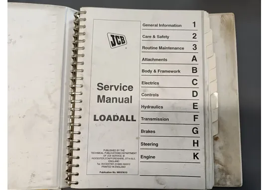 JCB 500 / Kurottaja korjaamokäsikirja