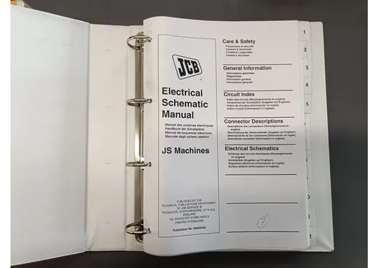 JCB JS / Sähkökaaviokäsikirja / electrical schematic