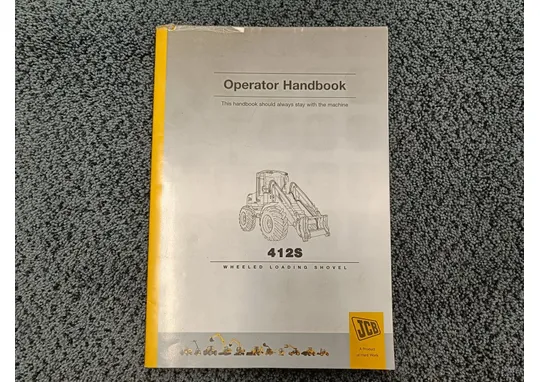 JCB 412S / Ohjekirja, englanninkielinen