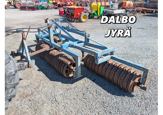 Dalbo jyrä 425cm, kiekot 45cm / Hydraulisesti taittuva, katso video!