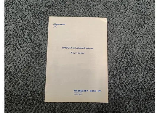 Simulta Junkkari käyttöohje / 200 ja 250 nostolaite / 250 ja 300 hinattava