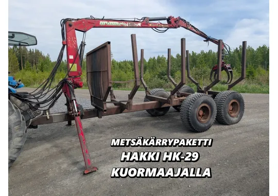 Metsäkärrypaketti Hakki HK-29 / Telikärryllä, katso video!