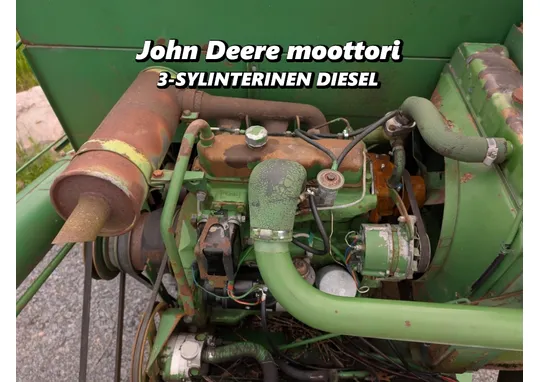 John Deere 3164 DZ02 moottori / Täydellinen 3-sylinterinen, katso video!