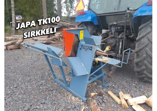 Japa TK100 klapisirkkeli / Halkaisukairalla, siisti kone, katso video!