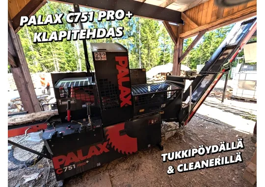 Palax C751 Pro+ klapitehdas / Sis. mm. kone, syöttöpöytä ja rumpu