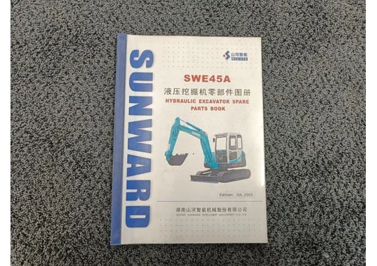 SWE45A Hydraulic Excavator Spare Part Book / Englanninkielinen