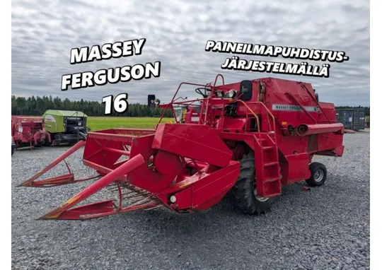 Massey Ferguson 16 leikkuupuimuri / Paineilmailaitteilla, katso video!
