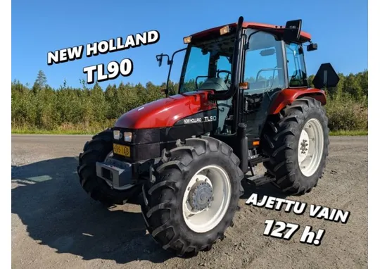 New Holland TL90, ajettu 127h / Terracotta, löytö, katso video!