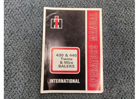 International 430 & 440 / Twine & Wire BALERS