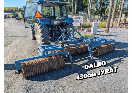 Dalbo jyrät 430cm, kiekot 45cm / Katso video!