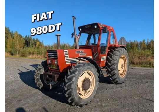 Fiat 980DT / Kutoskoneella, ryömintävaihde, katso video!