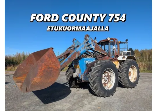 Ford County 754 etukuormaajalla / Katso video!