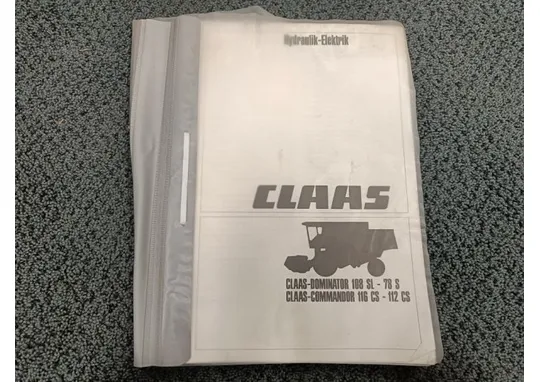 Claas Dominator / Commandor k. tark. kuv. / Leikkuupuimurin hydrauli- ja sähkökaaviot