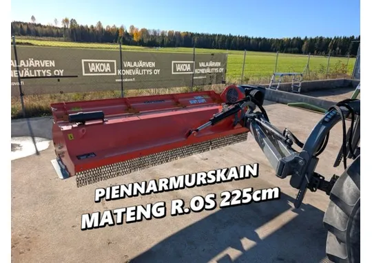 Mateng 225cm piennarmurskain / Vasaraterät / Hydraulinen sivusiirto ja kallistus / Video!