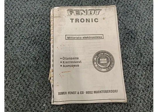 Fendt Tronic mittaristo-elektroniikka / Käyttöohje