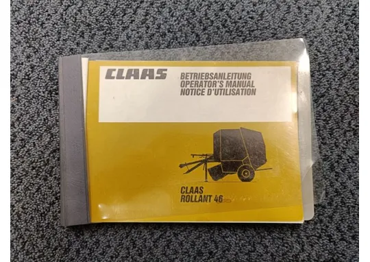 Claas Rollant 46 / Käyttöohje / Englanninkielinen