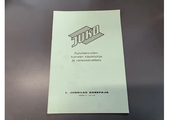 Juko kylvölannoitin / Käyttöohje ja varaosaluettelo