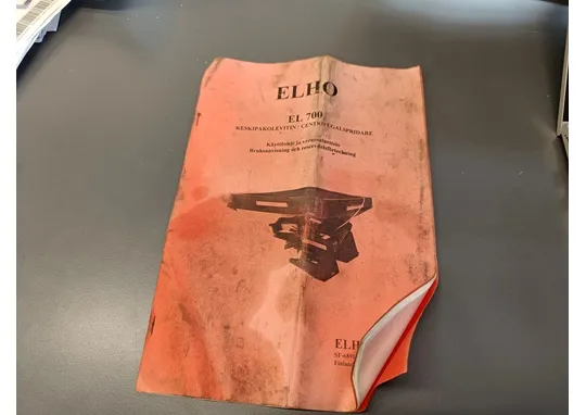 Elho EL 700 pintalevitin / Käyttöohje ja varaosaluettelo